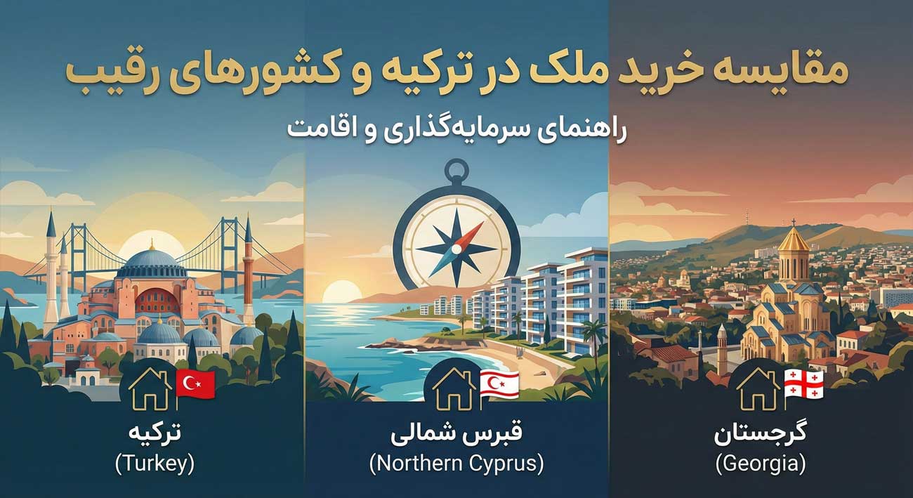 مقایسه خرید ملک در ترکیه، قبرس و گرجستان | کدام پرسودتر است؟